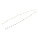 1 Yard Plastic Withe Rhinestone Applique Chain Trim Single Row Round Diamante for Sewing, DIY Crafts