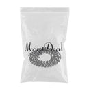 1 Yard Plastic Black 5mm Rhinestone Applique Chain Trim Single Row Round Diamante for Sewing, DIY Crafts