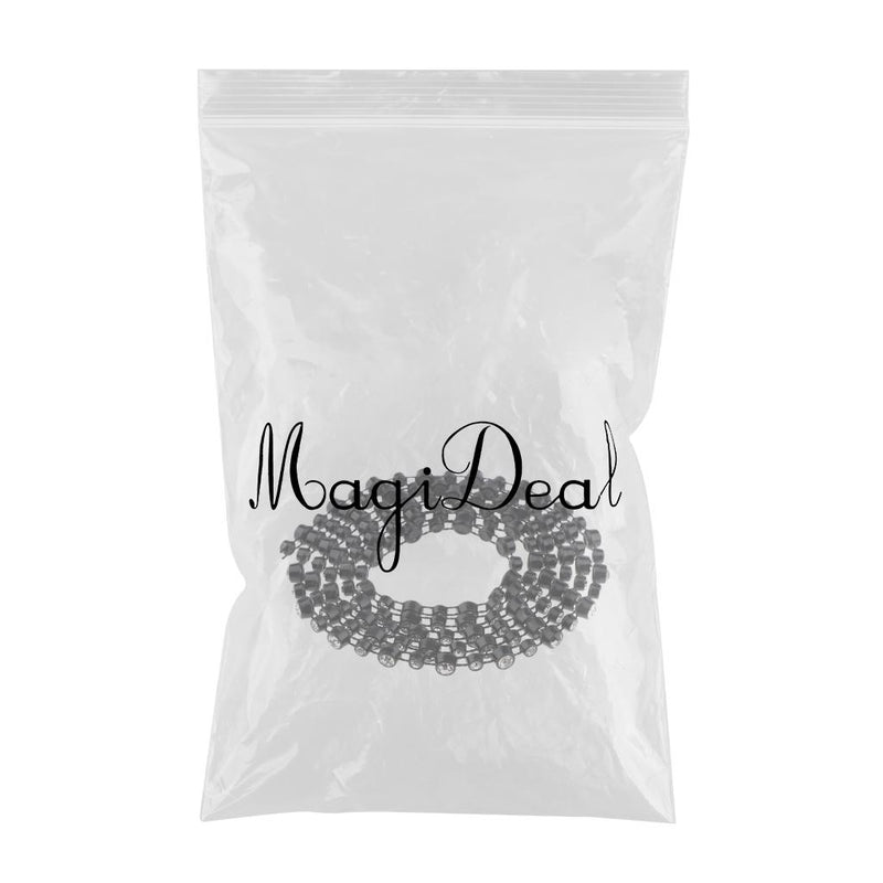 1 Yard Plastic Black 5mm Rhinestone Applique Chain Trim Single Row Round Diamante for Sewing, DIY Crafts