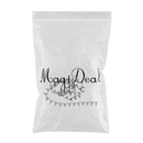Round Diamande Rhinestone Chain Wedding Trim for Clothes Bags Sewing Crafts 1 Yard, Black