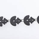 1 Yard Flower Leaf Rhinestone Applique Trim 1 Yard for Wedding Party Home Decor