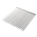 26 Pieces 13 Sizes Silver Stainless Steel Different Sizes Single Pointed Knitting Needles 2mm-10mm