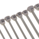26 Pieces 13 Sizes Silver Stainless Steel Different Sizes Single Pointed Knitting Needles 2mm-10mm