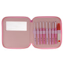 8Pcs Soft Grip Crochet Hook Set with Case and Scissor for Adults 2.5mm-6.0mm