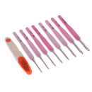 8Pcs Soft Grip Crochet Hook Set with Case and Scissor for Adults 2.5mm-6.0mm