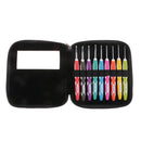 9Pcs Aluminum Crochet Hook With Soft Grip Handles Knitting Weaving Needles Assorted Size 2.0mm to 6.0mm