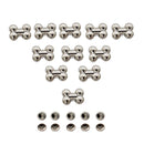 10 Sets Double Cap Rivets 19 X 14mm Stud Rapid Rivets Leather Craft Repair