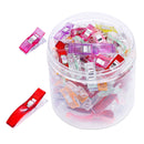 100pcs/Pack 2 Sizes Plastic Sewing Clips Sewing Accessories for Cloth, Crocheting, Paper Clamps