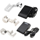 Black Household Sewing Machine Foot Controller with Power Cord 110V 0.5A