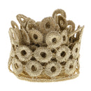 1 Yard 39mm Embroidered Golden Metallic Trimming Applique Lace Ribbon Trims