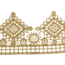 1 Yard Metallic Embroidered Lace Trims for Sewing Supplies, DIY Curtain Sofa Cushion Trimming