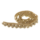 1 Yard 11mm Metallic Embroidered Lace Trim Ribbon Wedding Applique DIY Sewing Craft