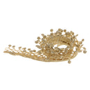 Golden Metallic Embroidery Lace Trim By Yard 2cm Wide Sewing Supplies DIY Motif Applique