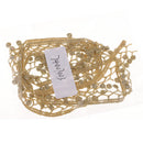 Golden Metallic Embroidery Lace Trim By Yard 2cm Wide Sewing Supplies DIY Motif Applique