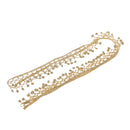 Golden Metallic Embroidery Lace Trim By Yard 2cm Wide Sewing Supplies DIY Motif Applique