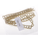 1 Yard Metallic Embroidered Lace Trim Ribbon Wedding Applique DIY Sewing Crafts 15mm