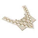 1 Piece Bling Golden Metallic Lace Trim for Crafts DIY Sewing Decor for Clothes Neckline Collar