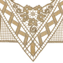 1 Piece Bling Golden Metallic Lace Trim for Crafts DIY Sewing Decor for Clothes Neckline Collar