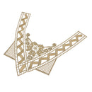 1 Piece Bling Golden Metallic Lace Trim for Crafts DIY Sewing Decor for Clothes Neckline Collar