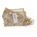 1 Piece Bling Golden Metallic Lace Trim for Crafts DIY Sewing Decor for Clothes Neckline Collar