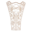 1 Piece Beige Cotton Embroidery Lace Trim Sewing Appliques for Women Girls Sweater Dress Bag Decoration