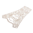 1 Piece Beige Cotton Embroidery Lace Trim Sewing Appliques for Women Girls Sweater Dress Bag Decoration