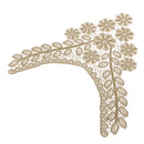 Flower & Leaf Embroidered Lace Collar Trim Clothes Sewing Applique for Woman