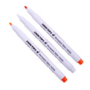3 Pieces 2mm T-Shirt Permanent Fabric Paint Marker Pen Textile Clothes Shoes DIY Craft Orange White