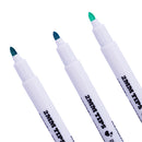 3 Pieces Permanent Fabric T-Shirt Liner Marker Pens Textile Paint Cloth Painting Supplies Green