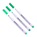 3 Pieces Permanent Fabric T-Shirt Liner Marker Pens Textile Paint Cloth Painting Supplies Green