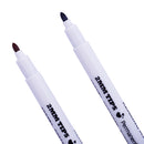 2pcs Nontoxic Textile Fabric Markers Permanent T-Shirt Marker Pens DIY Graffiti Pen for Painter Drawing Arts