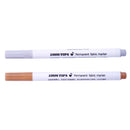 2pcs Nontoxic Textile Fabric Markers Permanent T-Shirt Marker Pens DIY Graffiti Pen for Painter Drawing Arts
