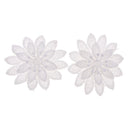 2pcs Embroidery Lace Flower Applique Patch Sewing Craft Clothings Decoration