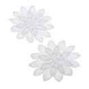 2pcs Embroidery Lace Flower Applique Patch Sewing Craft Clothings Decoration