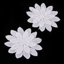 2pcs Embroidery Lace Flower Applique Patch Sewing Craft Clothings Decoration
