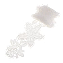 1 Yard Flower Applique Embroidered Lace Trim Ribbon Dress DIY Sewing Craft
