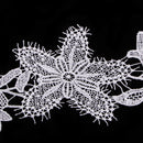 1 Yard Flower Applique Embroidered Lace Trim Ribbon Dress DIY Sewing Craft