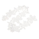 1 Yard Flower Applique Embroidered Lace Trim Ribbon Dress DIY Sewing Craft