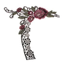 Lace Embroidered Floral Flower Neckline Collar Trim Clothes Sewing Applique