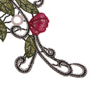Lace Embroidered Floral Flower Neckline Collar Trim Clothes Sewing Applique