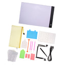 33Pcs A4 LED Light Tablet Board Pad USB Cable Stand Holder for Diamond Painting Artists Drawing Sketching Animation