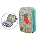 Knitting Crochet Hook Needles Case Empty Zipper Bag Organizer Green