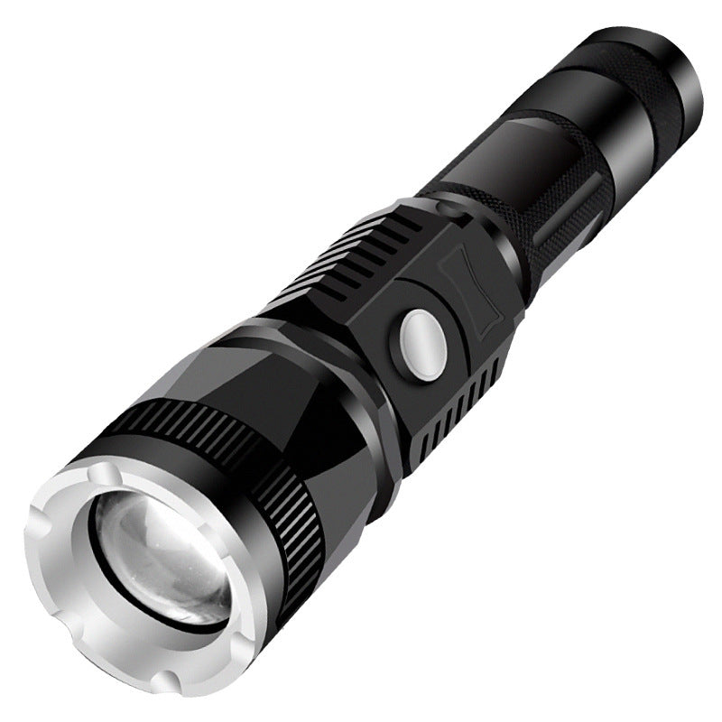 XANES T6 Zoomable LED Flashlight US Plug DC Rechargeable 5 Modes Waterproof Hunting Work Light With 18650 Battery Flashlight Led Flashlight 18650 Flashlight Torch