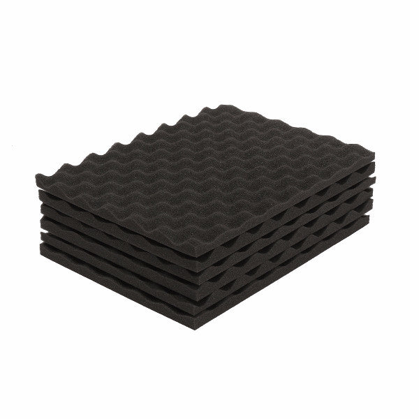 6Pcs Acoustic Sound Treatment Convoluted Egg Profile Foam Panels