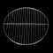 25cm Round BBQ Grill Grate Charcoal BBQ Grill Pan Replacement Metal Cooking Barbecue Mesh Frame