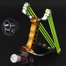 IPRee Outdoor Tactical Metal Slingshot Rubber Band Catapult Camping Game Sling Shot Kit