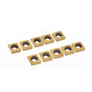Drillpro 10mm Shank Lathe Turning Tool Holder Boring Bar with 10pcs CCMT060204 Carbide Inserts