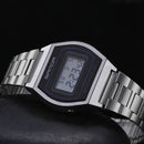 SANDA 406 Digital Watch Men Fashion Stainless Steel Strap Calendar Clock Waterproof Sport Watch