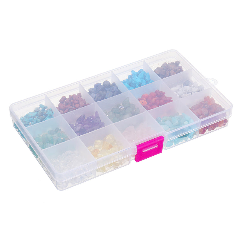 5-8mm Natural Quartz Crystals Loose Beads Strands Boxed Mix Assortment Healing Gemstone