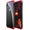 Luphie Protective Case For iPhone XR Metal Bumper+9H Clear Tempered Glass Back Shell